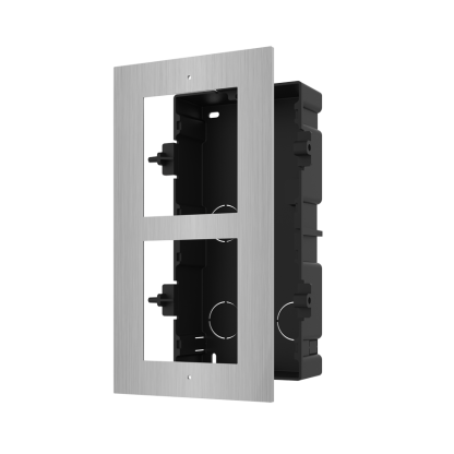 Hikvision 2 Gang Stainless Steel Flush Mount (KD-ACF2-S)